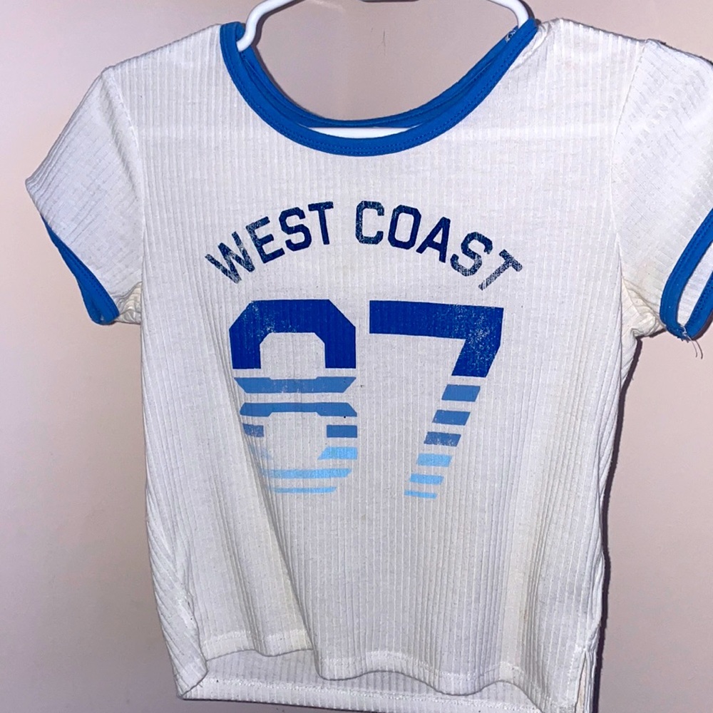 Aeropostale top, white, west coast